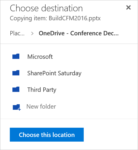 Choose Destination
