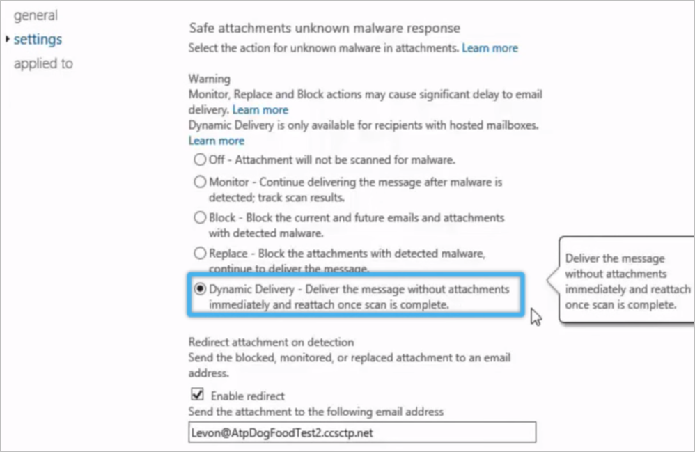 Advanced Threat Protection with URL Detonation and Dynamic Delivery 7