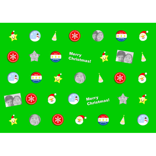 ラッピング ペーパー (クリスマス) 画像スライド-1