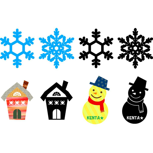 シール (冬・窓飾り) 画像スライド-3