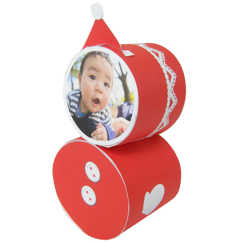 ペーパー クラフト (雪だるま ゆきだるま) 画像スライド-1