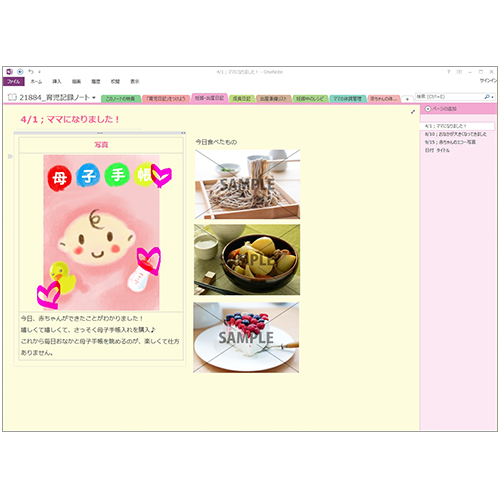 育児記録ノート 画像スライド-2