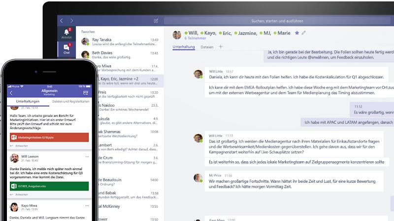 Screenshot Microsoft Teams