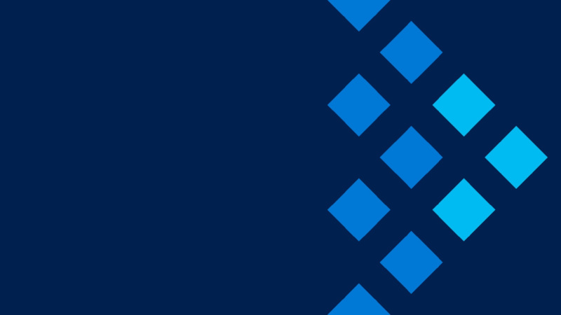 Das Logo des Innovation Summit ist zu sehen. Es stellt einen großen Pfeil dar, der aus verschiedenen Quadraten zusammengesetzt ist.