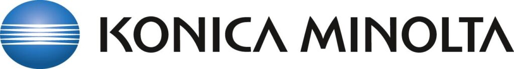 A black and white logo