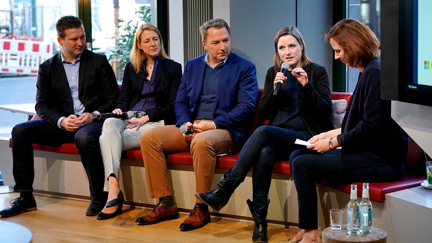 Diskussionsrunde auf dem dritten #digitalfueralle Fr&uuml;hst&uuml;ck bei Microsoft Berlin