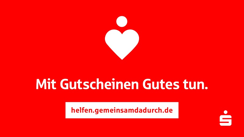 Logo der Aktion helfen,gemeinsamdadurch. Eine Initiative der Sparkassen mit Unterst&uuml;tzung von Microsoft