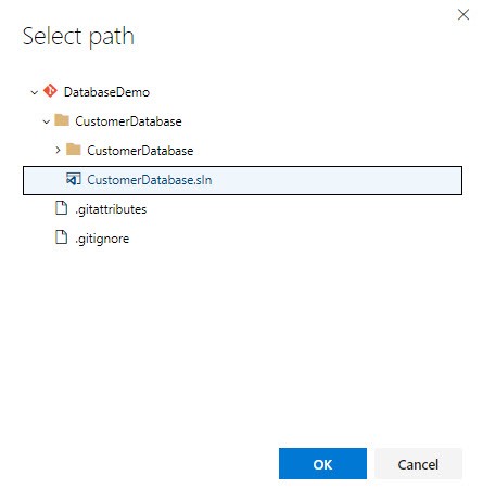 A screenshot showing the filepath of the customer database used in the project.