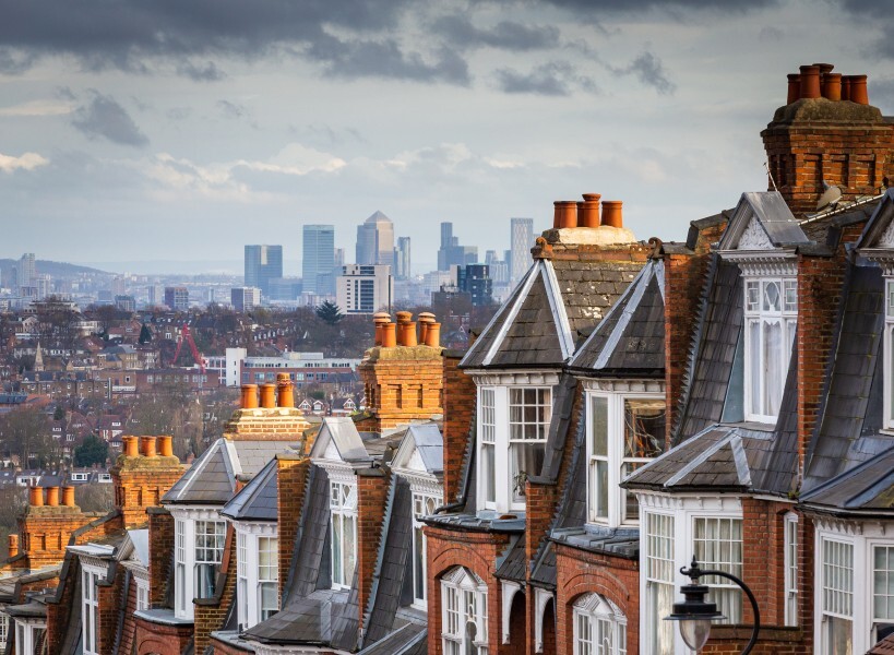 Image of houses and landscape