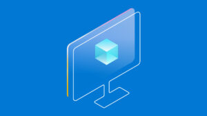 Abstract illustration of a computer monitor