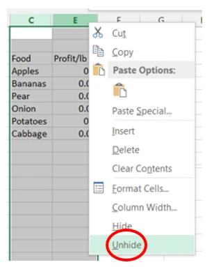 graphical user interface, application, table, Excel