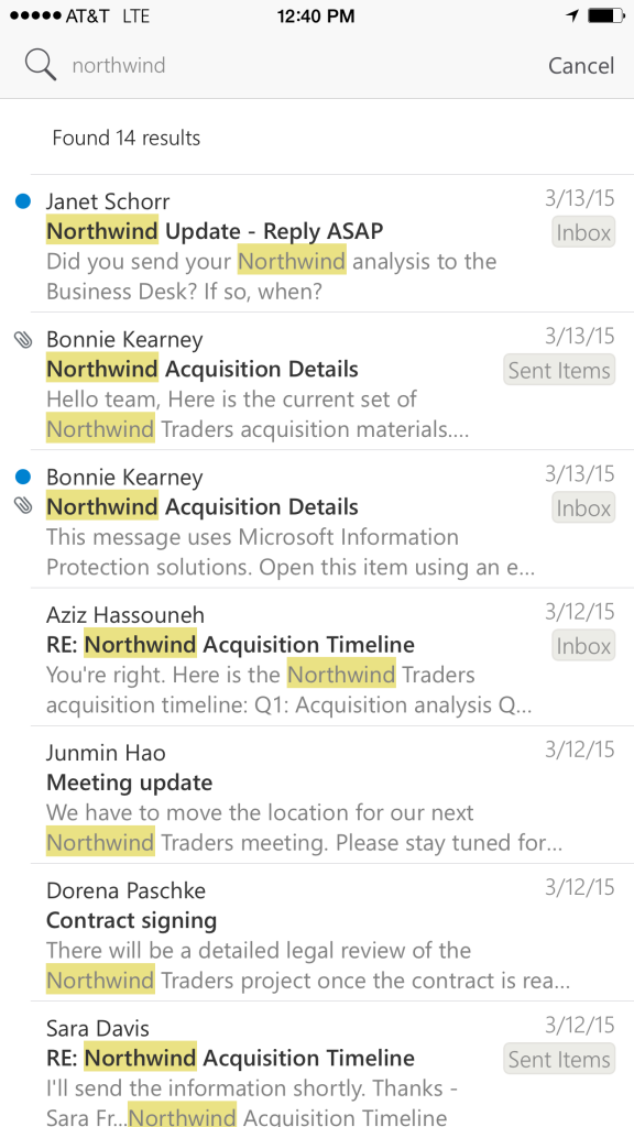 OUtlook updates 5