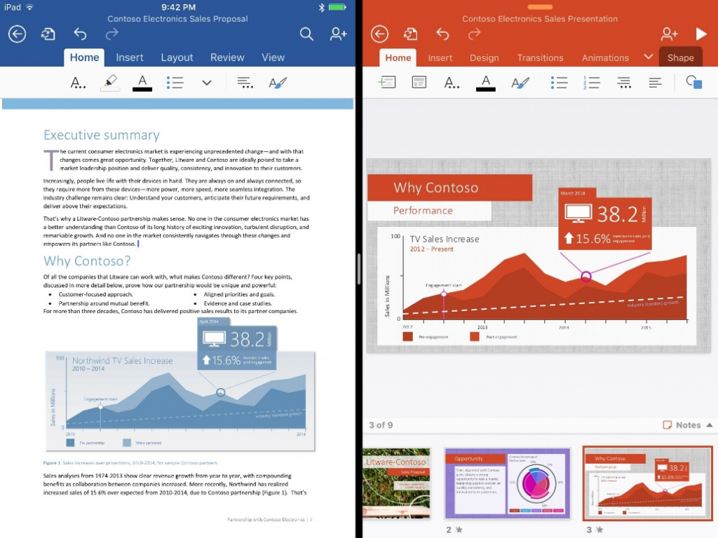 Office updates for the iPad 2