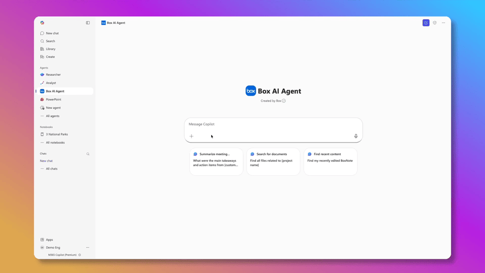 Microsoft 365 Copilot shows apps built with the Model Context Protocol running inside the Microsoft 365 interface.