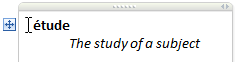 The study of subject
