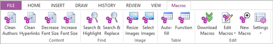 File menu bar