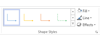 Visio connector styles