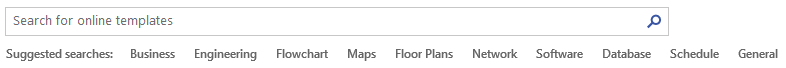 Visio start search
