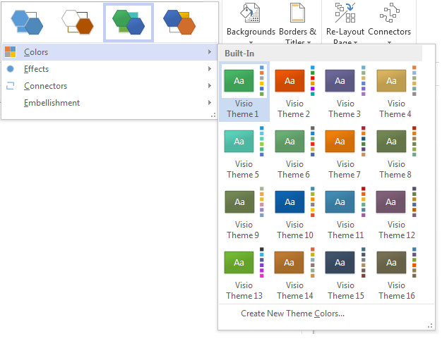 Visio custom colors