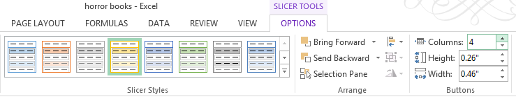 Slicer styles