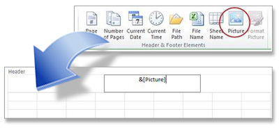 Viewing an Excel Watermark in Header Viewing an Excel Watermark in Header