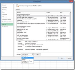 dropdown menu