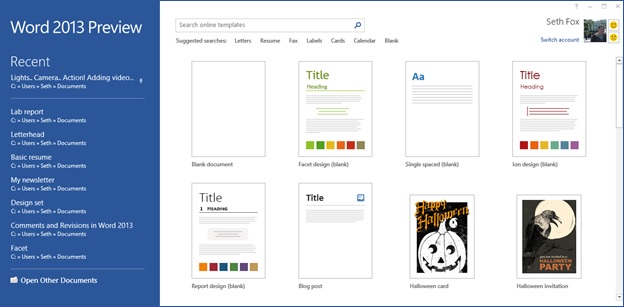 Open a document preview page