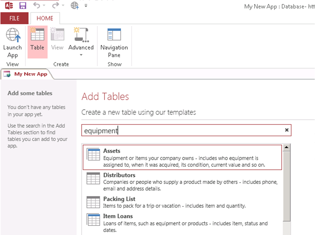 Add some tables.