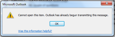 Error pop-up