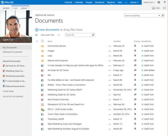Documents page of 365