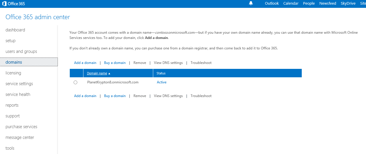 Office Admin Center