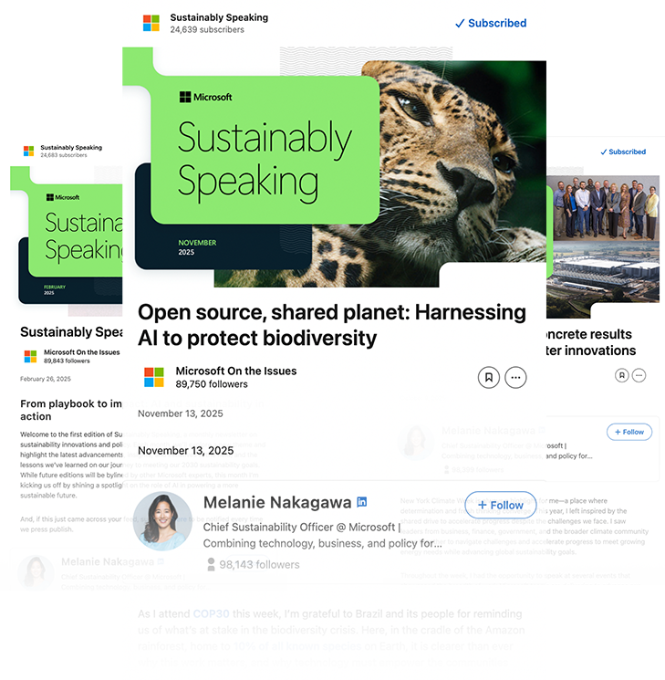 monthly newsletters about energy and sustainability stories