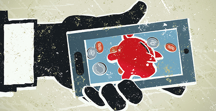 a close up of a device