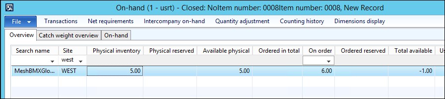 After running the post inventory operation for that store.