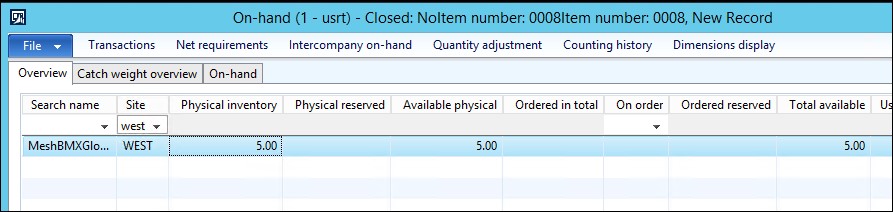 Quantities that have not yet been affected.