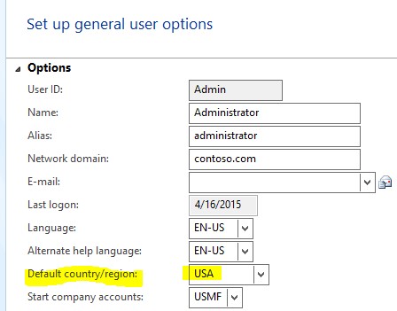 Set up general user options.