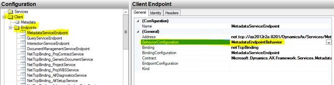 Client endpoint configuration.