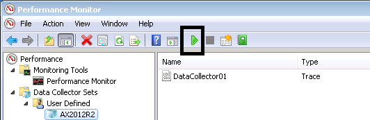Windows performance monitor.