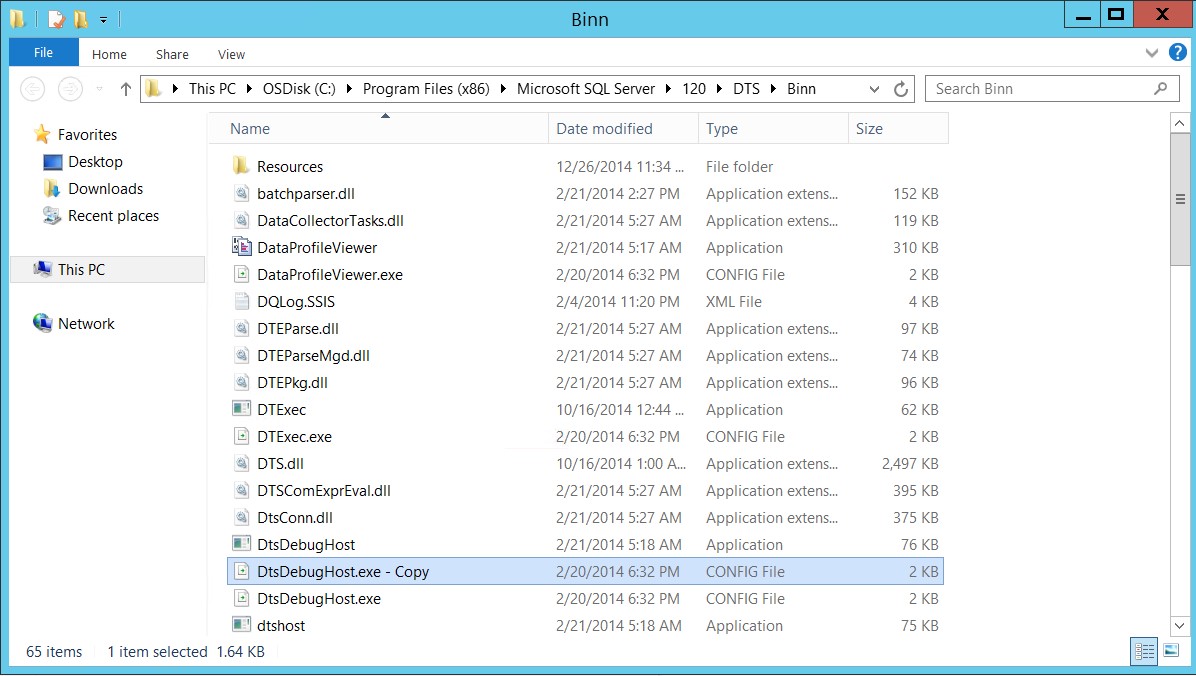 Creating a backup copy.
