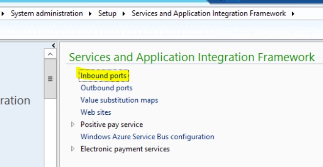 Services and application integration framework.