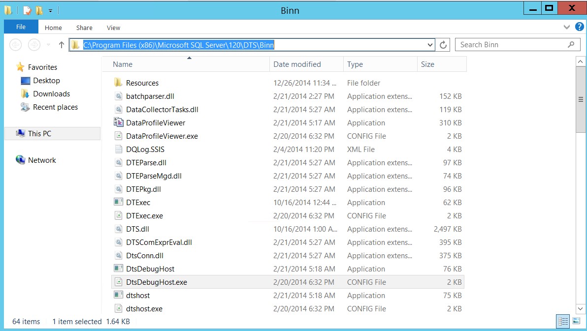 Copy the binn directory path.