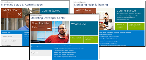 Customer center pages.