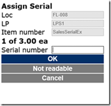 Assign serial.
