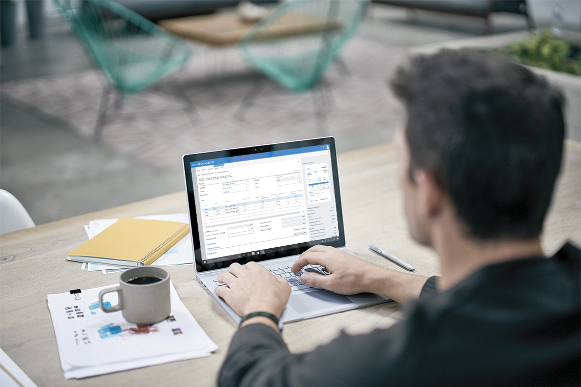 a person sitting at a desk