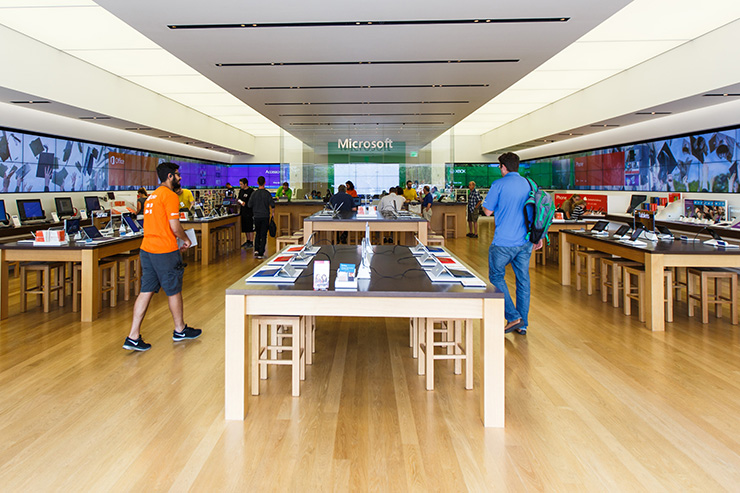 a group of people in a room