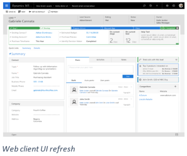 Web client UI refresh