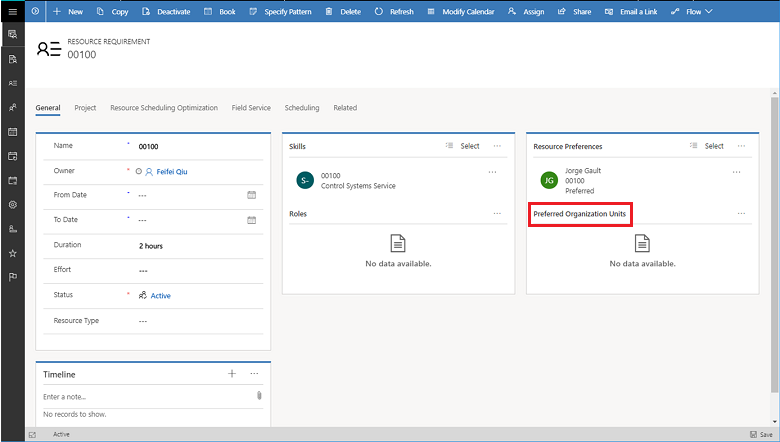 Screenshot of adding resource