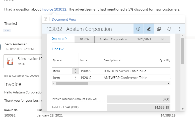 Working Document View add-in