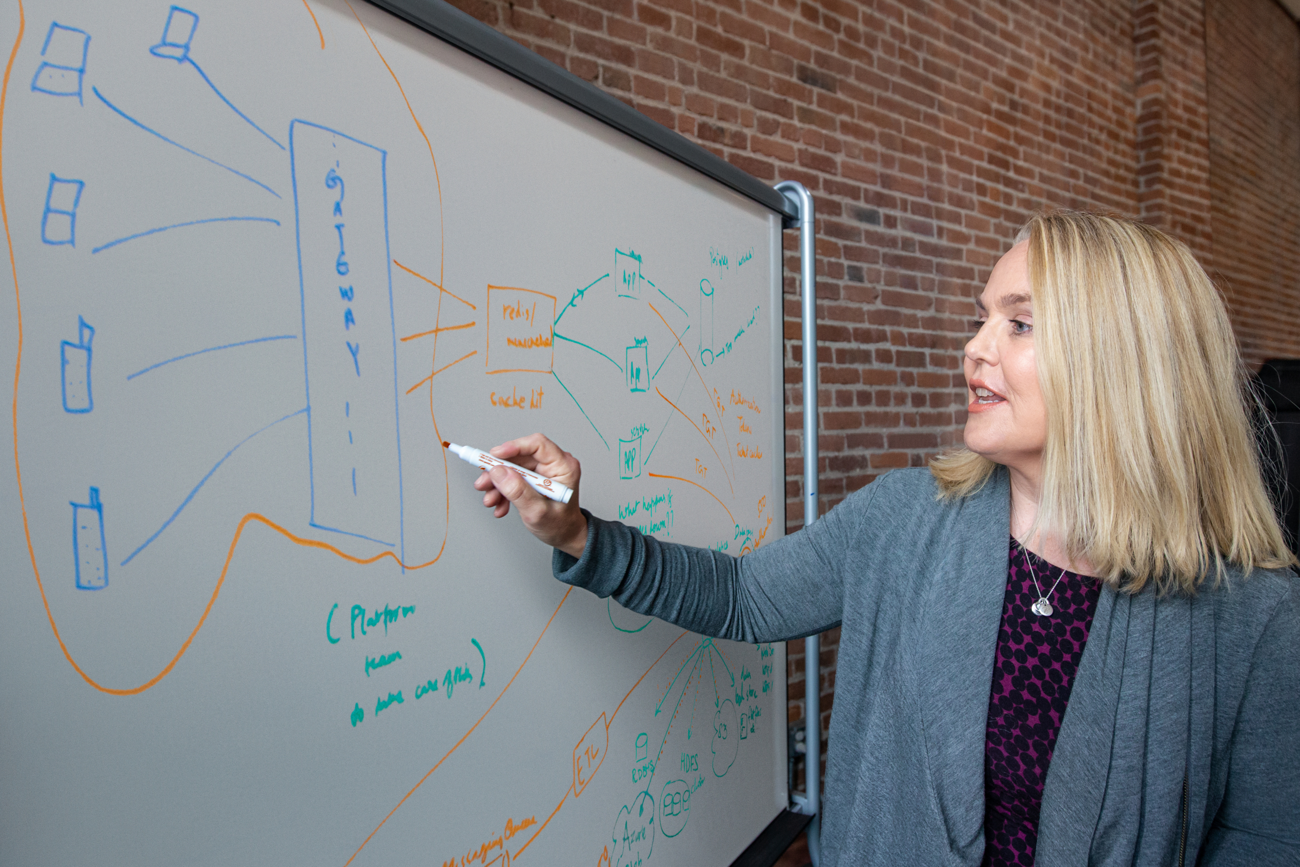 a man standing in front of a building