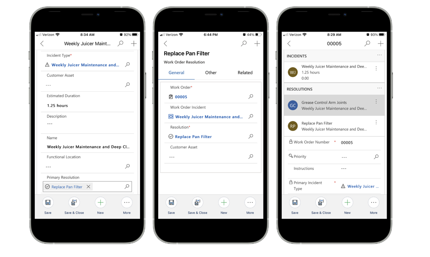 Technicians can attach knowledge articles to work orders through the mobile app to help other technicians resolve the same issue faster for customers.